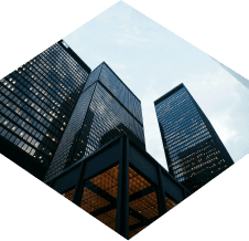 Modern commercial buildings